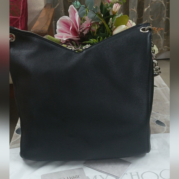 Authentic Jimmy Choo Raven Bag Black Nappa Leather - Picture 5 of 15